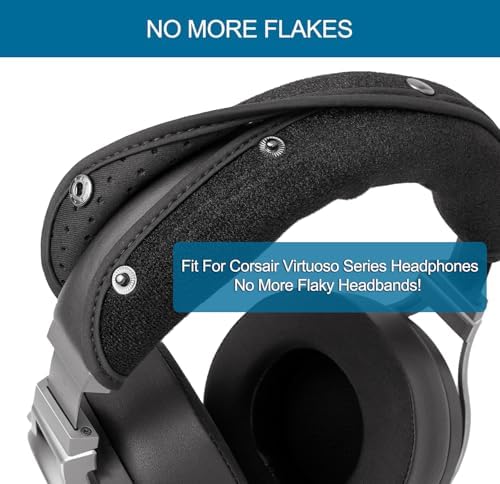 Ultimate Comfort Upgrade: Premium Replacement Ear Pads & Headband Cover for Corsair Virtuoso RGB Wireless SE XT Gaming Headset – Stylish Black Cushions for Enhanced Durability and Effortless Installation