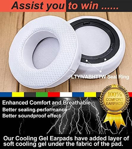 Upgrade Your Audio Experience with Virtuoso XT Cooling Gel Earpads – Premium Replacement for Virtuoso RGB Wireless SE Headset, Enhanced Comfort with Hybrid Fabric & Thick Cooling Gel (Black) – Perfect Fit, Easy Installation, Unmatched Breathability and Support