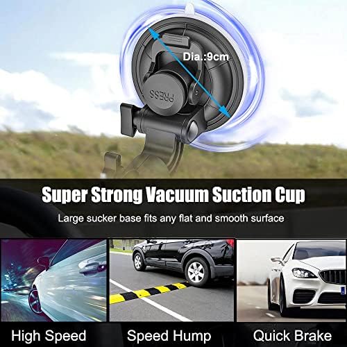 Universal Windshield Tablet Mount for 4-13″ Devices – Sturdy Suction Cup Holder with 360° Viewing Flexibility for i Pad Pro, Samsung Galaxy Tab, and Kindle Fire – Reliable Navigation & Entertainment Solution for Drivers and Passengers