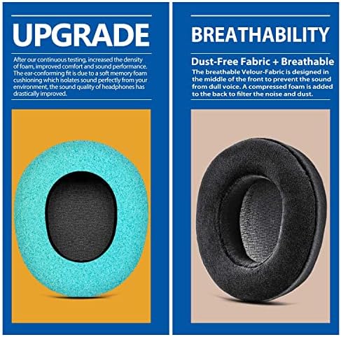 Upgrade Your Audio Experience with TRANSTEK’s Premium Velour Earpads for Arctis Nova Pro Wired Headset – Exceptional Comfort & Enhanced Sound Isolation for Gamers & Audiophiles – Durable, Easy-to-Install Replacement Cushions Perfectly Compatible with Wired Models
