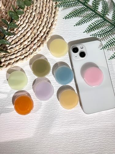 Stylish Handmade Resin Phone Grip Stand – Collapsible Cell Phone Holder for Enhanced Usability and Comfort – Chic Transparent Base for Smartphones & Kindles – Cute, Portable Accessory Ideal for On-the-Go Hands-Free Viewing