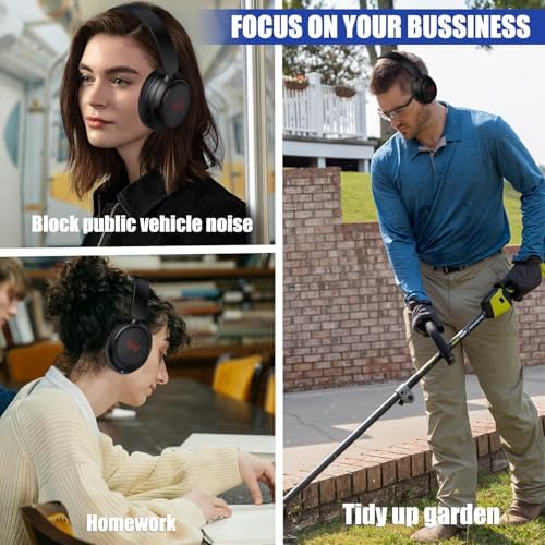 Revolutionary Active Noise Cancelling Over-Ear Wireless Headphones with Travel Case – Cutting-Edge Bluetooth Headset Featuring Immersive Deep Bass, Ultra-Lightweight Design, and Superior Noise Isolation for i Phone 16 Pro Max & Galaxy S25 – Ideal for Home, Office, and Travel Listening Experiences
