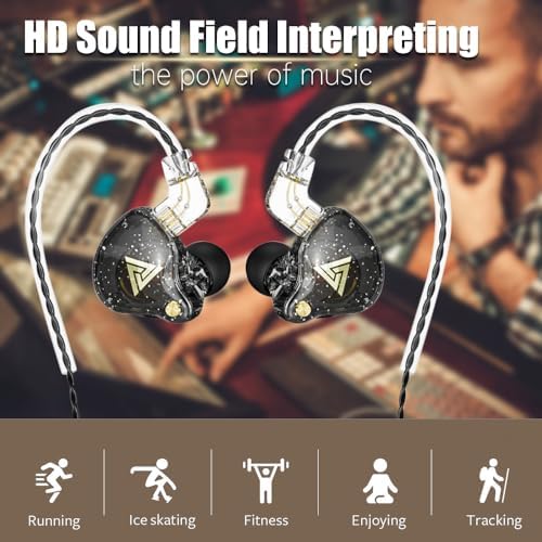 AK6 PRO Wired Gaming Earbuds 2 Pack – Immerse Yourself in Hi-Fi Sound with 10 mm Dynamic Drivers, Deep Bass, and Advanced Noise Cancellation – Ergonomically Crafted for Ultimate Comfort in Stylish Black and Purple Finish, Universally Compatible with All Devices