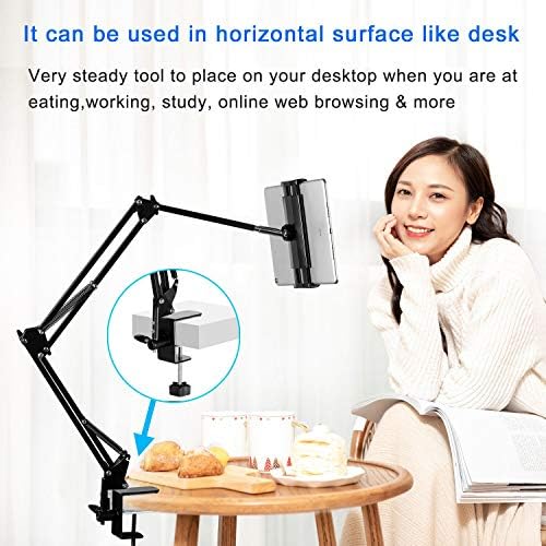 Elevate Your Device Interaction with the Versatile 360-Degree Adjustable Tablet Stand – Universal Foldable Holder for i Pads, i Phones, and Nintendo Switch (Fits 4.5 to 12.9 Inches) – Optimize Comfort and Efficiency with Premium Aluminum Design