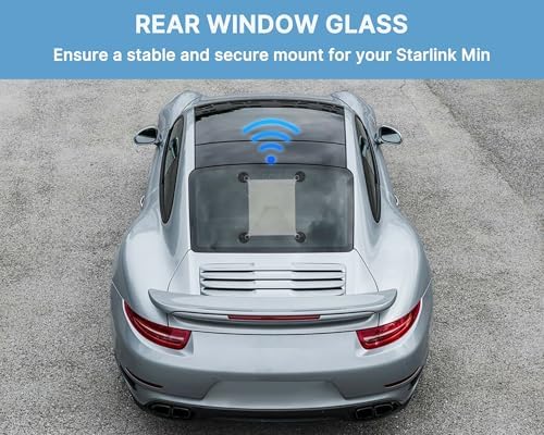 Starlink Mini Sunroof Car Window Mount – Optimized Satellite Signal Booster with 4 EVA Protective Gaskets for Enhanced Connectivity and Easy Installation – Perfect for Road Trips and Remote Locations