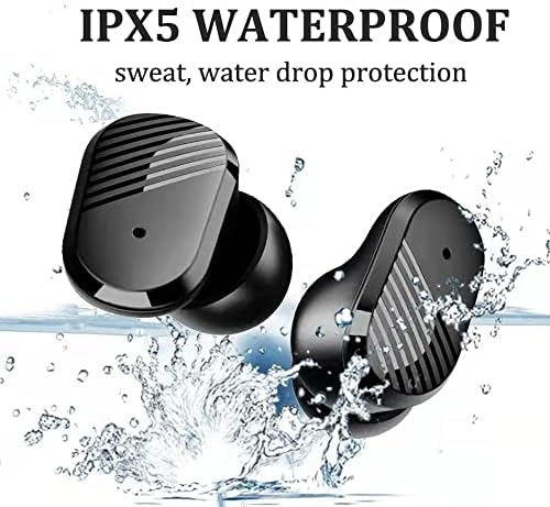 Ultra-Compact Waterproof Bluetooth Earbuds with Touch Control – Lightweight Stereo Headphones for i Phone & Android Users – Perfect for Active Lifestyles and On-the-Go Listening with Charging Case