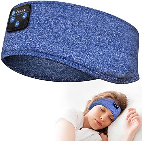 Fulext Bluetooth Sleep Headphones Headband – Ultimate Comfort for Side Sleepers, Thin HD Stereo Sound Quality – Ideal for Insomnia Relief and Travel Convenience – Perfect Gift for Men and Women – Enhanced Compatibility, Long-Lasting Battery Life for All Night Relaxation