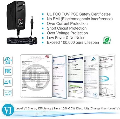 Chanzon 12 V 2 A High-Efficiency AC/DC Power Adapter – Reliable Universal Wall Charger for Optimal Device Performance – 100-240 V Input, 2000 m A Output, Ideal for LED Strips, Routers, and More – Compact & Durable Power Supply Solution for Home and Travel Use