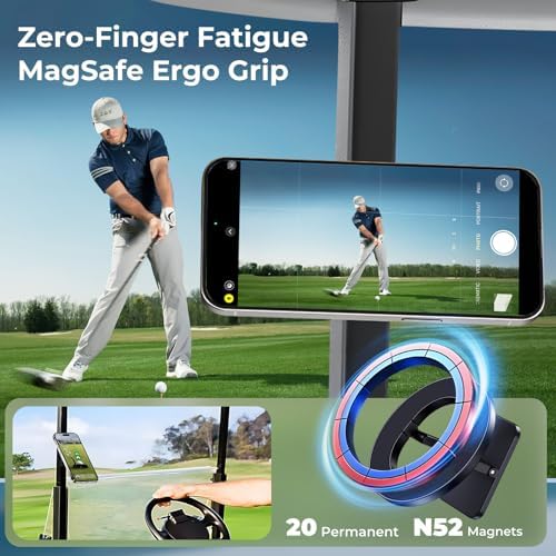 Dual-Sided Mag Safe Phone Grip & Magnetic Stand for i Phone 12-16 Pro Max – Secure Holder with Strong Magnet for Car Mounts & Gym Use – Versatile Accessory for Enhanced Mobile Functionality and Portability