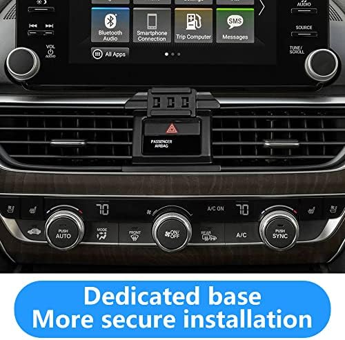 Enhanced Car Phone Holder for Honda Accord 2008-2012 – Secure Smartphone Mounting for Safe Navigation and Hands-Free Calls – Compatible with LX, LX-P, SE, EX, EX-L, and LX-S Models – Durable Vent Cradle with Adjustable Design for Optimal Convenience – Elevate Your Driving Experience with This Essential Auto Interior Accessory
