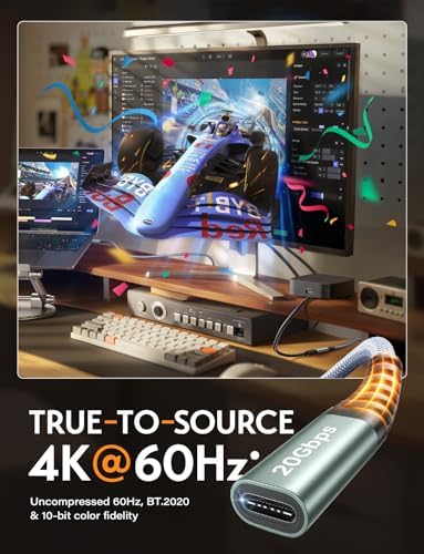 Maximize Your Connectivity with AINOPE 10 FT USB C Extension Cable – 20 Gbps Data Transfer & 240 W Charging Power, Ideal for i Phone 16 Pro Max, PSVR2, Mac Book Air M2 Pro, and More – Stylish Blue Design for Enhanced Flexibility and Performance