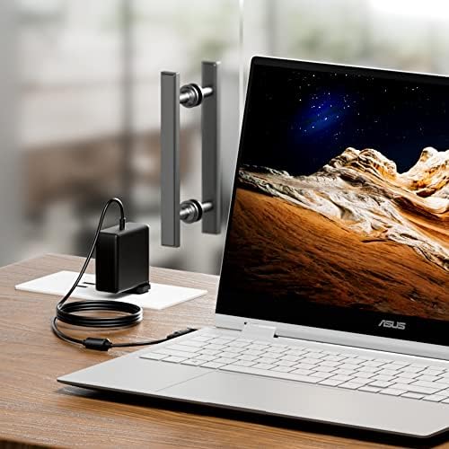 Universal 65 W 45 W 33 W Laptop Charger for ASUS – Fast & Reliable Power Supply with Multiple DC Plugs for Enhanced Device Compatibility – Perfect Replacement for Vivo Book, Zen Book & Chromebook Models