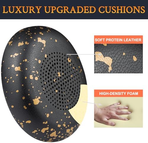 Premium SOULWIT Replacement Earpads for Jabra Evolve2 65 & 40 – Ultra-Comfort Protein Leather Cushions for Enhanced Sound Isolation and Longevity – Effortless Installation in Sleek Black Finish – Perfect On-Ear Headset Upgrade for Extended Listening and Productivity
