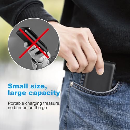 High-Capacity 10000 m Ah Portable Power Bank for Heated Clothing and Smart Devices – 7.4 V Fast Charging with LED Display, Compact Design for On-the-Go Convenience and Enhanced Compatibility – Ideal for Heated Jackets, Vests, Sweatshirts, and Mobile Devices