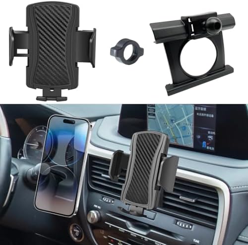 Lexus RX 2016-2022 Premium Car Phone Mount – Ultimate Anti-Shake Cradle with 360-Degree Rotation for All Smartphones – Effortless Installation & Enhanced Driving Safety Accessory for Seamless Navigation and Hands-Free Calls
