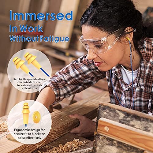 MIPEACE USB Type C Ear Plug Headphones – Noise-Reducing Earbuds for Industrial Use, Ergonomic Comfort for Construction Professionals, Enhanced Sound Isolation for Workplace Safety, Lightweight & Durable Design, Ideal for All-Day Wear