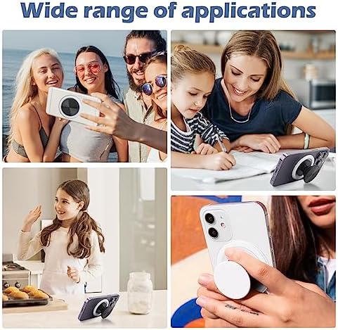 Frosted Magnetic Pop Socket Holder for i Phone 15, 14, 13, 12 – Stylish Mag Safe-Compatible Phone Grip Stand for Enhanced Stability and Effortless Selfies – Lightweight, Durable, and Perfect for Streaming