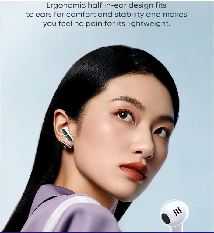 Premium Waterproof Wireless Bluetooth Earbuds with Enhanced Bass – 36-Hour Playtime for Uninterrupted Gaming and Fitness – Ergonomic Comfort for Daily Use – Seamless Compatibility with All Devices – Ideal for Sports, Workouts, and Music Lovers – Sleek White Design