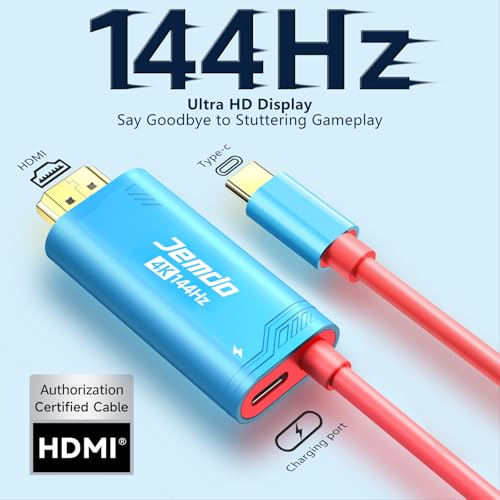 Elevate Your Gaming with the Switch 2 HDMI Adapter Cable Connector – 6.6 ft USB-C 3.2 to HDMI 2.0 for 4 K@60 Hz Gameplay | High-Speed 18 Gbps Data Transfer | Portable Power Delivery 100 W for Nintendo Switch 2, OLED, Steam Deck & ROG Ally | Ultimate Travel Dock for Immersive Visuals and Seamless Connectivity