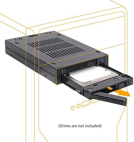 Streamline Your Data Management with ICY DOCK 2 Bay 2.5” SAS/SATA HDD/SSD Mobile Rack for 3.5” Bay | High-Speed Dual-Bay Storage Solution with Tool-less Installation and Enhanced Cooling System for Professionals