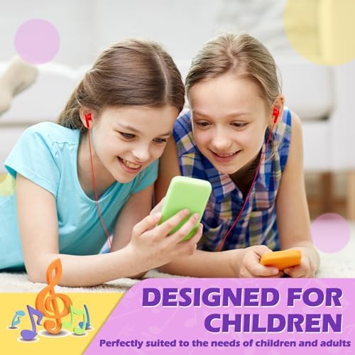 Vibrant 60-Pack Kids Earbuds – Durable Wired Earphones for Classroom Learning – Lightweight 3.5 mm Student Headphones Compatible with PCs, Chromebooks & Laptops – Colorful Design to Engage Young Minds – Ideal for Daily Educational Use