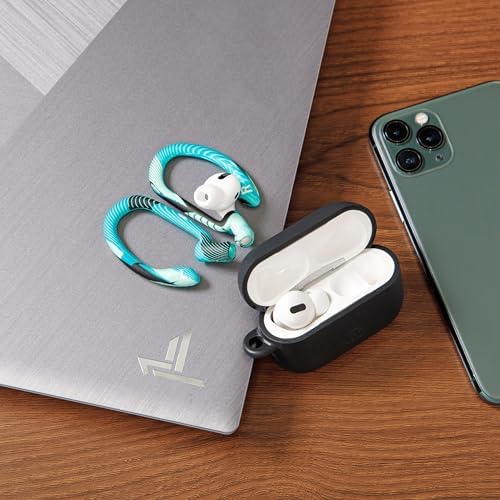 Patented WC Hook Z – Upgraded Over-Ear Hooks for Air Pods Pro 1, 2 & Air Pods 1, 2, 3 | Secure Fit Earbud Accessories with Unique Left & Right Design | Two Size Pairs Included | Winter White | Premium Quality by Wicked Cushions for Maximum Comfort and Stability