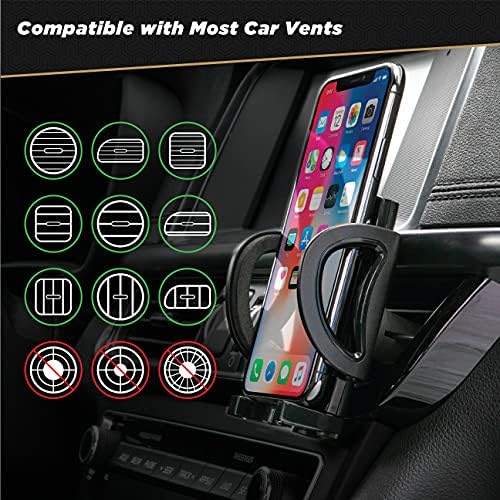 Scosche HDVM 3-in-1 Universal Cell Phone Mount: Versatile Suction Cup Holder for Windshield, Dashboard, and Vent – Compatible with i Phone 16/15/14/13/12 & Smartphones Up to 3.5 Inches – Enhanced Stability for Safe Hands-Free Use