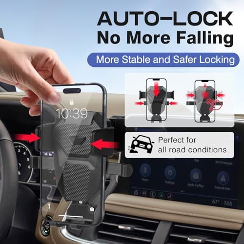 Premium Adjustable Car Phone Holder for Chevrolet Suburban 2021-2024 – Tailored 10.2-Inch Screen Mount for Optimal Hands-Free Use, Ultra-Stable Design Compatible with All Smartphones – Elevate Your Driving Safety and Convenience
