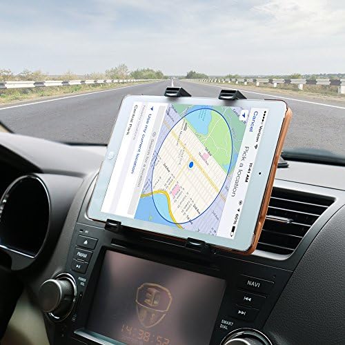 OHLPRO 360° Adjustable Tablet Holder for Car – Versatile Suction Cup Mount for 7″-13″ i Pad and Tablets – Sturdy Arm Clip for Optimal Viewing – Enhanced Compatibility for Windshield & Truck Vent Use – Perfect for Navigation & Entertainment During Road Trips – Durable and Easy to Clean Design