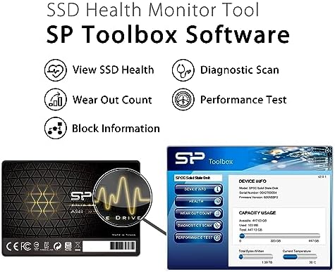 Transform Your Device with Silicon Power 1 TB SATA III SSD – High-Speed 3 D NAND Storage, SLC Cache Performance Boost, Compact 2.5″ Design for Seamless Upgrades and Enhanced Productivity