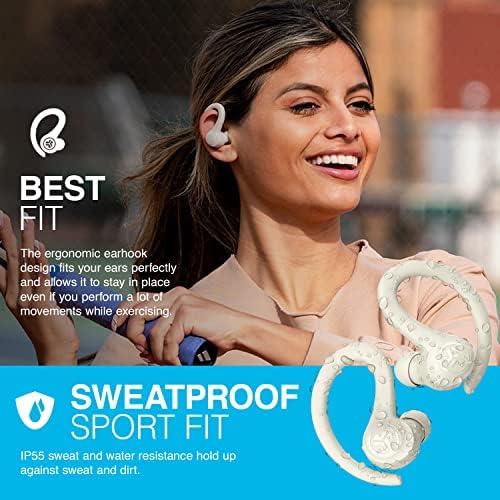 JLab Go Sport+ Wireless Workout Earbuds – Unrivaled 35+ Hour Bluetooth Battery Life, C3 Clear Calling Technology for Distinct Conversations, and Secure Earhook Design for Unyielding Stability During Workouts – Elevate Your Sound Experience with 3 Adjustable EQ Settings and Broad Device Compatibility in Sleek Graphite Finish