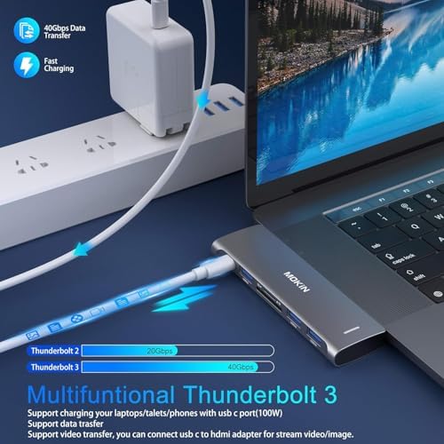 Transform Your Mac Book Workflow with Our 9-in-1 USB C Adapter: A High-Performance Connectivity Hub Featuring 3 USB Ports, HDMI Output, RJ45 Ethernet, 100 W Power Delivery, and SD/TF Card Reader – Ideal for Professionals and Students Seeking Seamless Data Transfer and Versatile Connectivity