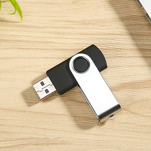 Alihelan 8 GB USB Flash Drive 5 Pack – Vibrant Swivel Memory Sticks with LED Indicator for Seamless Data Transfer, Ideal for Personal and Professional Use – USB 2.0 Portable Storage in Black, Red, Purple, Yellow, and White – Perfect for Easy File Sharing and Backup