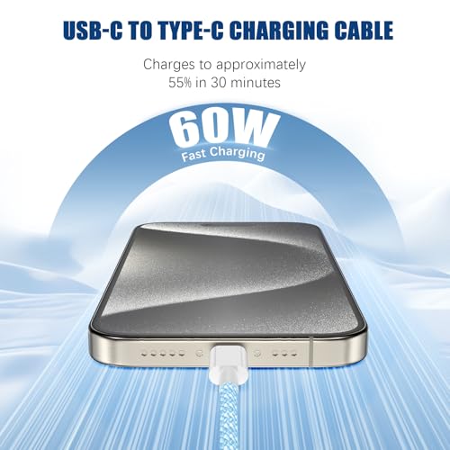 iPhone 16 15 USB C Charger Cable 10ft, Long Fast Charge Type C to C Charging Cord Wire for Apple iPhone 16 Pro Max/16 Pro/15 Plus/15 Pro Max,iPad Pro 12.9/11 inch/Mini/Air 5/4th,MacBook,Samsung-Black – Enhanced Compatibility and Speed