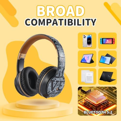 Ultimate Comfort Wireless Bluetooth Headphones for Kids – Ergonomic Over-Ear Design with Soft Protein Cushions for Unmatched Listening Pleasure – Perfect for Gaming, Music, and Active Lifestyles – Sleek Black and White Aesthetic for Ages 3 to 21 – Lightweight and Durable for Long-Term Use – Ideal Wireless Sports Headset with Extended Battery Life for Endless Enjoyment