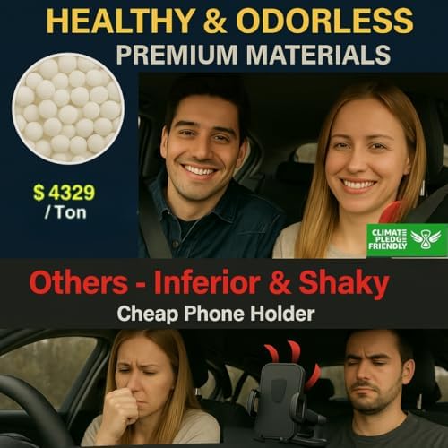 2025 Premium 85+LBS Ultra Strong Suction & Clip Military-Grade 3 in 1 Car Phone Holder Mount for Dashboard Windshield Vent, Heavy Duty Cradle for iPhone 16 15 14 Pro Max, Android Devices – Enhanced Compatibility and Speed