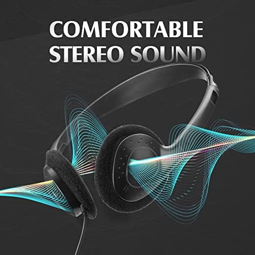 Flutesan 20 Pack Wired On-Ear Headphones – Durable Purple Classroom Headset for Students & Educators, Adjustable Comfort, Enhanced Device Compatibility, Ideal for Group Learning & Individual Study Sessions