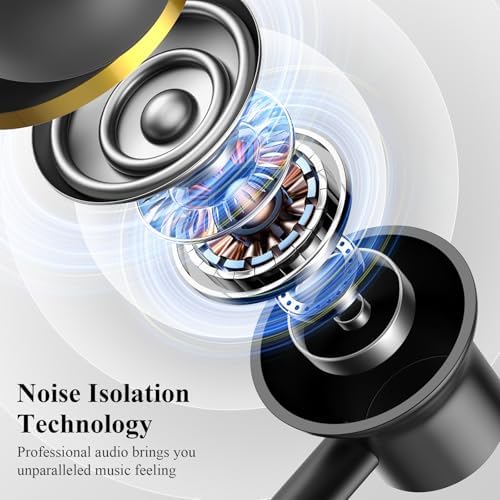 High-Performance USB C Earbuds for i Phone 16 & Samsung Galaxy – Premium Hi-Fi Stereo Wired Earphones with Noise Isolation, Integrated Microphone, and Convenient Volume Control for Unmatched Sound Quality Across Devices