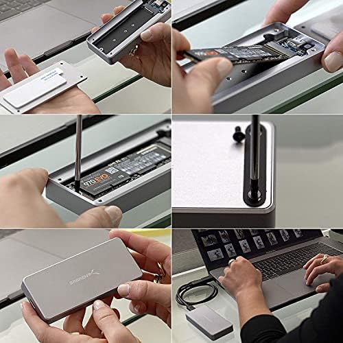 SABRENT Rocket RGB USB-C 20 Gbps M.2 SATA/NVMe SSD Enclosure – Special Edition for Maximum Speed and Versatile Compatibility – Elevate Your Data Transfer Experience with Stunning RGB Design and Durable Aluminum Build