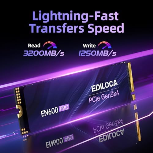 Unleash Blazing Performance with the EN600 PRO 256 GB NVMe SSD – Lightning-Fast 3200 MB/s Speeds for Gamers & Creators, PCIe 3.0 Gen 3 x4 M.2 2280 Internal Drive with Advanced SLC Cache and 3 D NAND TLC, Equipped with Graphene Cooling Sticker for Optimal Durability and Compatibility with PCs, Desktops, and Laptops – Elevate Your Storage Experience Now!