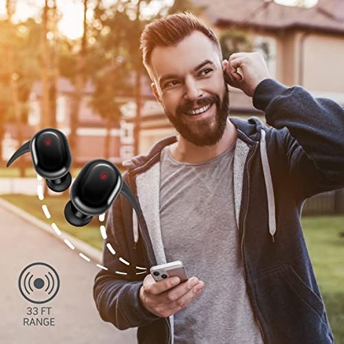 Revolutionary Ash Rose True Wireless Earbuds with Advanced Touch Controls | Bluetooth 5.0 Technology for Effortless Connection | 18-Hour Rechargeable Battery & Compact Charging Case | Seamless Siri & Google Assistant Integration | Perfect for On-the-Go Audio Enthusiasts