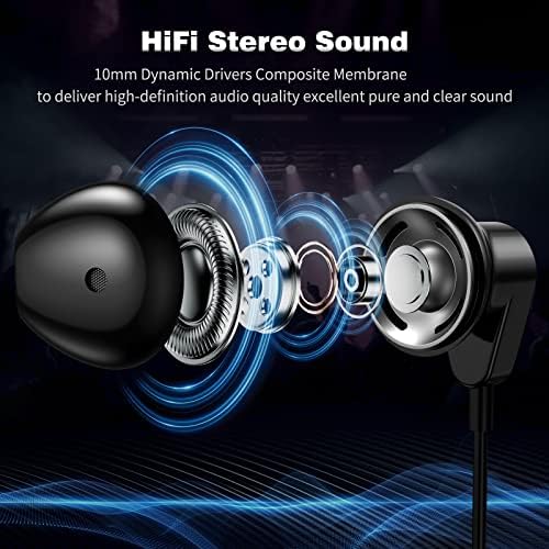 Enhance Your Audio Journey with COOYA USB C Wired Earbuds – Hi-Fi Stereo Sound, Noise-Canceling Technology, and Universal Compatibility for i Phone 16, i Pad 10, Google Pixel 9/8, Samsung Galaxy S25 Ultra, and More – Ergonomic Design for Comfort, Built-In Mic for Hands-Free Calls, Perfect for Music Lovers and Professionals on the Go.