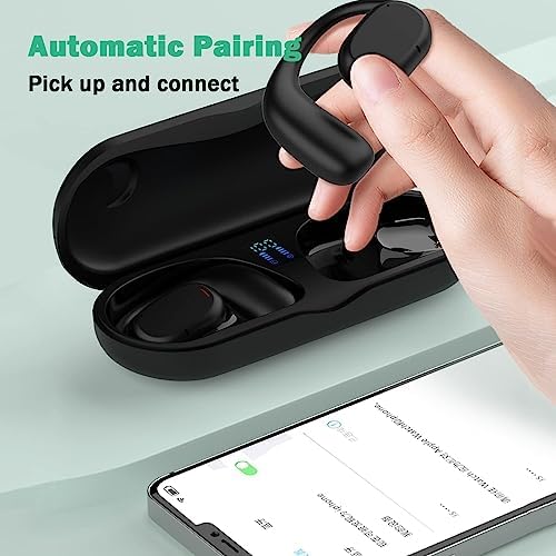 Open-Ear Bluetooth 5.2 Bone Conduction Headphones – Waterproof Wireless Sports Earbuds for Ultimate Comfort and Environmental Awareness During Workouts and Outdoor Adventures