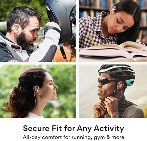 MEE audio M6 Sport Wired Earbuds – Premium Noise-Isolating Headphones with Dynamic Bass Sound, Sweatproof Design for Running and Workouts, Memory Wire Earhooks for Ultimate Comfort, 3.5 mm Jack Compatibility (Black) – Elevate Your Active Lifestyle with Unmatched Audio Quality