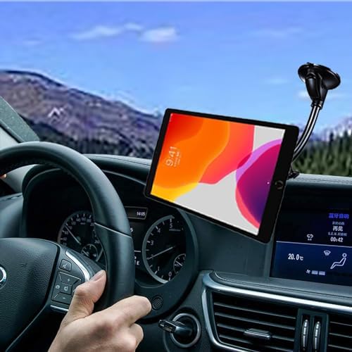 Upgraded 12″ Flexible Gooseneck Magnetic Phone Holder for Car – Ultra Strong X8 N50 Magnet Suction Cup Mount for Secure Dash & Windshield Use – Ideal for Smartphones, Tablets & Enhanced Driving Safety – TECOTEC Automotive Accessory