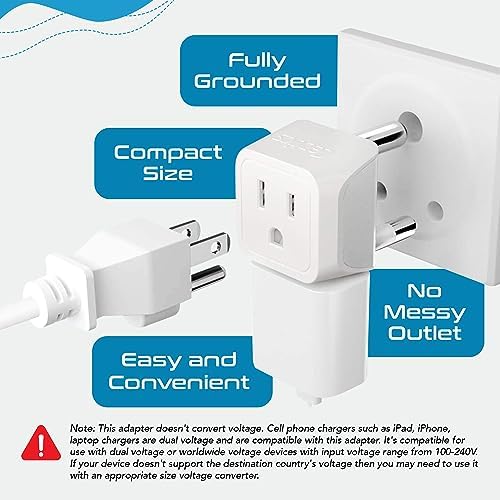 Ultimate Universal Travel Adapter: 35 W Fast Charging Power Converter with PD & QC 3.0, Dual USB-C & Triple USB Ports for Seamless Global Connectivity – Compatible with Type A, C, G, I Outlets for Effortless Charging Across EU, US, UK & Beyond – Perfect Travel Companion for Modern Explorers