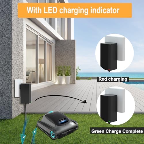 High-Efficiency 16.8 V Power Adapter for Aiper Scuba S1 Cordless Robotic Pool Cleaner – Rapid Charging Solution for 14.4 V Li-ion Batteries with Enhanced Durability and Safety Features for Ultimate Cleaning Performance