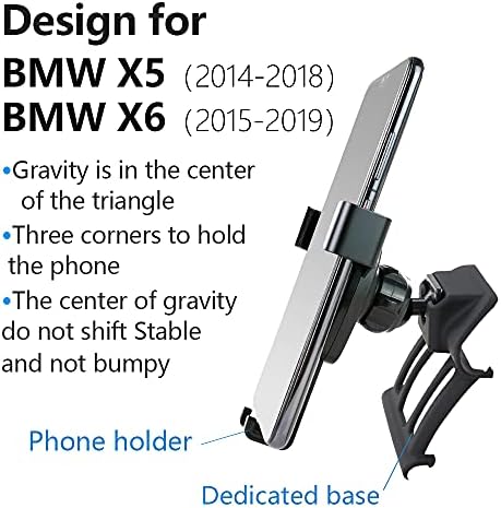 Premium BMW X5 & X6 Car Phone Holder (2014-2019) – Ultimate Smartphone Mount for Seamless Navigation & Hands-Free Communication – Durable Design, Easy Installation, and Enhanced Interior Aesthetics