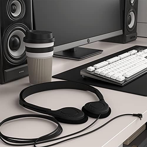 Maeline 20-Pack On-Ear Headphones with 3.5 mm Plug – Premium Bulk Audio Solution for Schools and Offices – Adjustable Fit, Durable Design, and Reliable Sound Performance for Kids and Professionals
