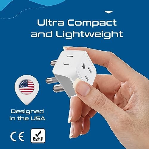 Ultimate Universal Travel Adapter: 35 W Fast Charging Power Converter with PD & QC 3.0, Dual USB-C & Triple USB Ports for Seamless Global Connectivity – Compatible with Type A, C, G, I Outlets for Effortless Charging Across EU, US, UK & Beyond – Perfect Travel Companion for Modern Explorers